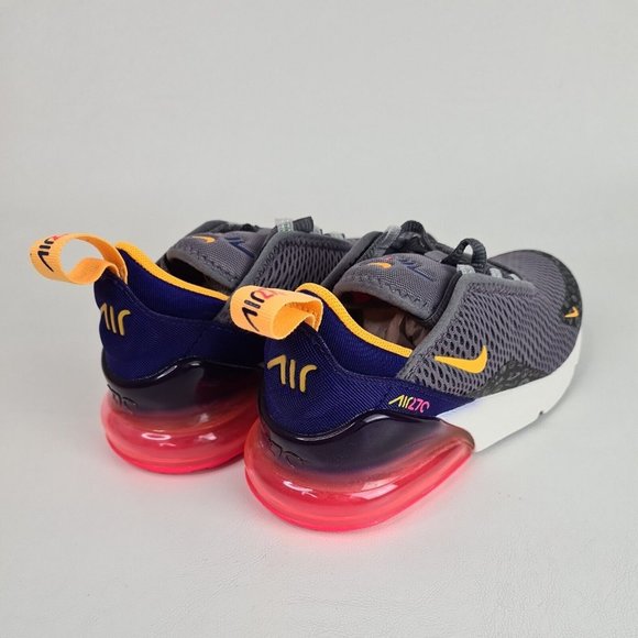 Nike Air Max 270 PS Grey Purple Little Kids Shoes Running - Picture 6 of 13